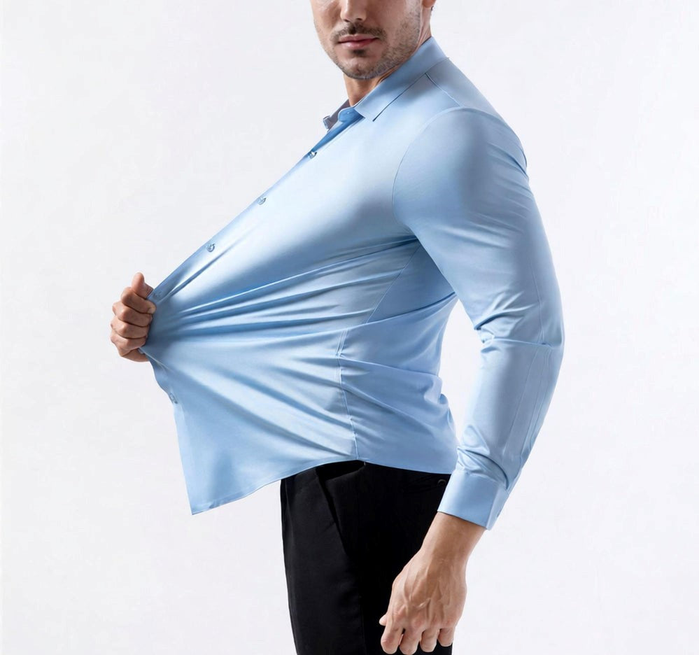 Men's 16-Way Stretch Slim Fit Dress Shirt - Wrinkle-Free