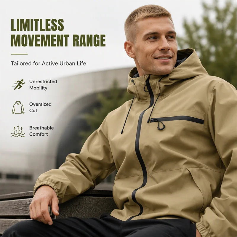 Waterproof Hooded Techwear Jacket
