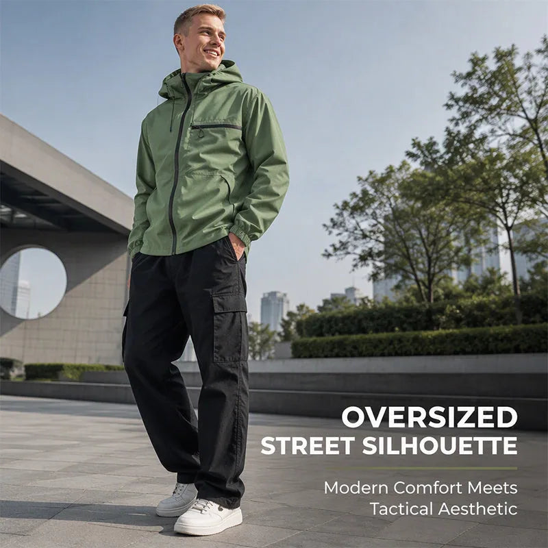 Waterproof Hooded Techwear Jacket