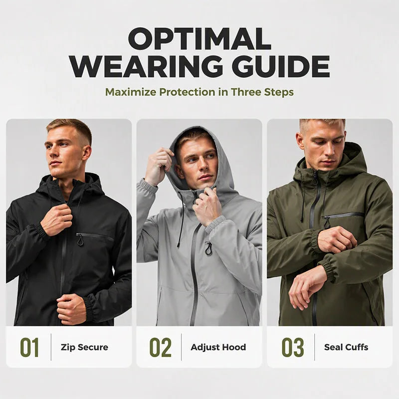 Waterproof Hooded Techwear Jacket