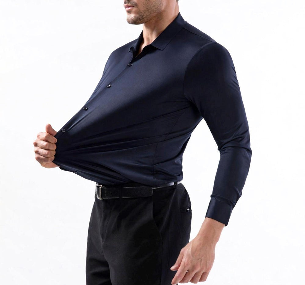 Men's 16-Way Stretch Slim Fit Dress Shirt - Wrinkle-Free