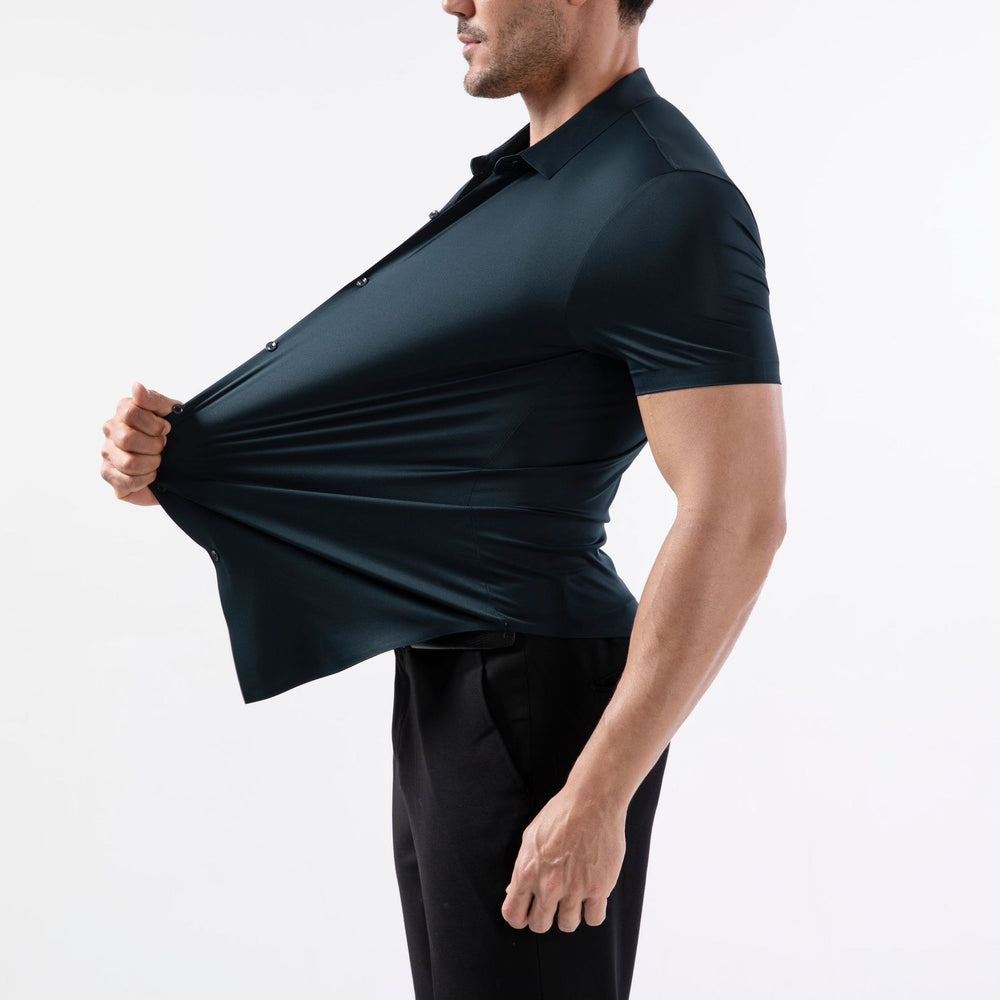 Men's 16-Way Stretch Slim Fit Dress Shirt - Wrinkle-Free