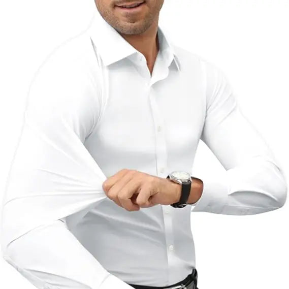 Men's 16-Way Stretch Slim Fit Dress Shirt - Wrinkle-Free
