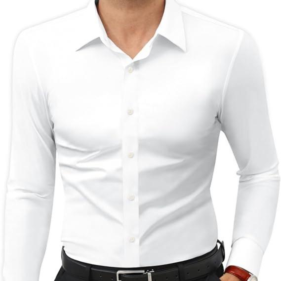 Men's 16-Way Stretch Slim Fit Dress Shirt - Wrinkle-Free