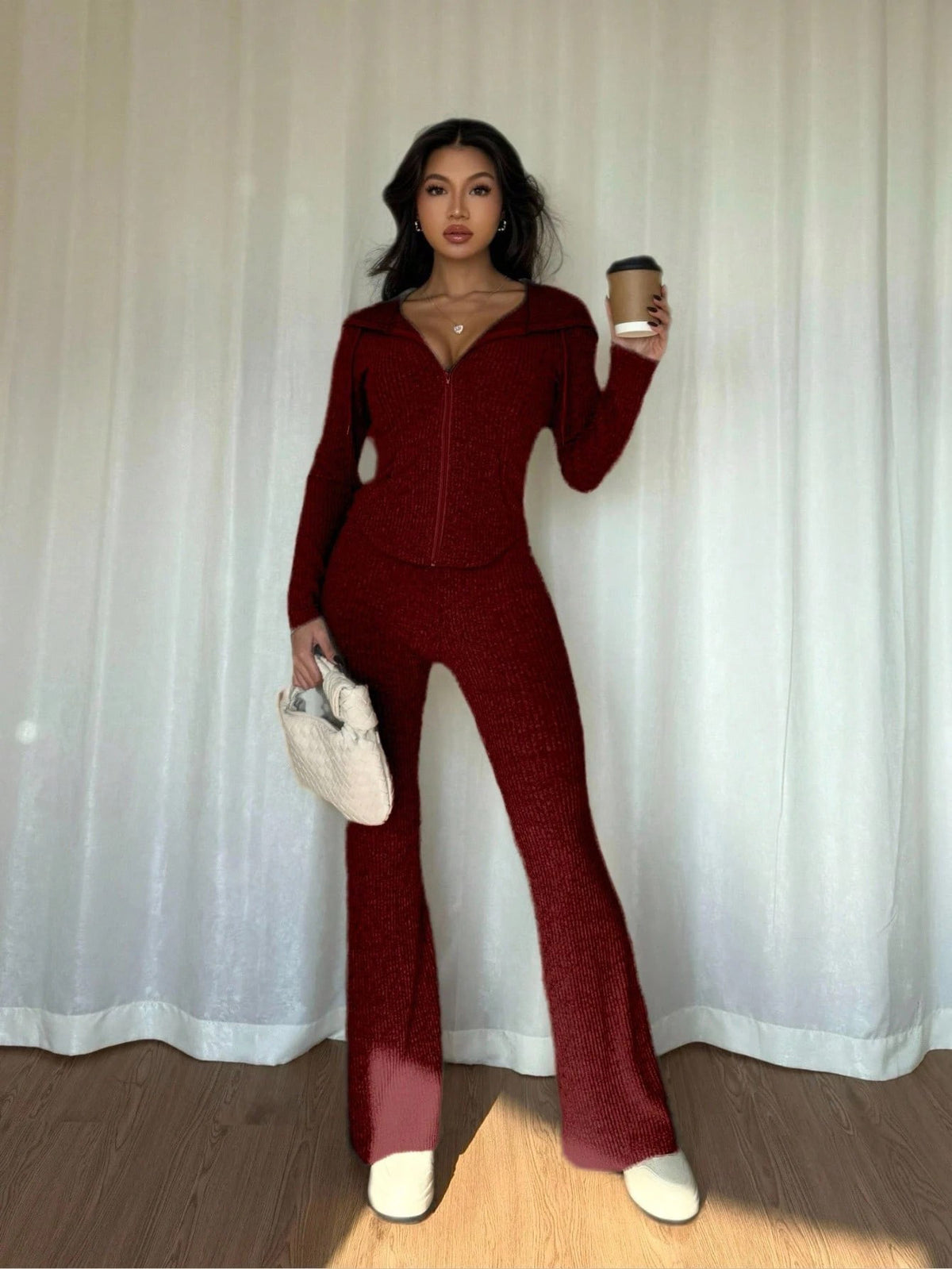 Women’s Luxe Velvet 2-Piece Hoodie Set