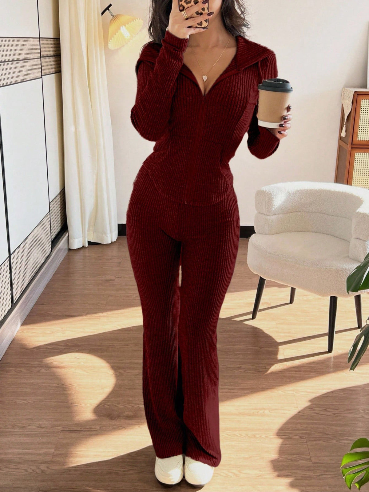 Women’s Luxe Velvet 2-Piece Hoodie Set