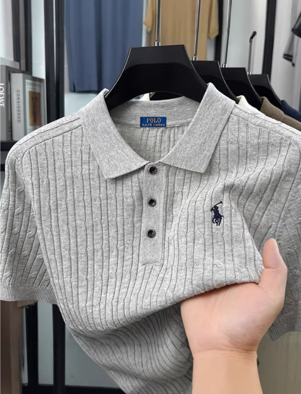 Men's Premium Knit-neck Polo Shirt