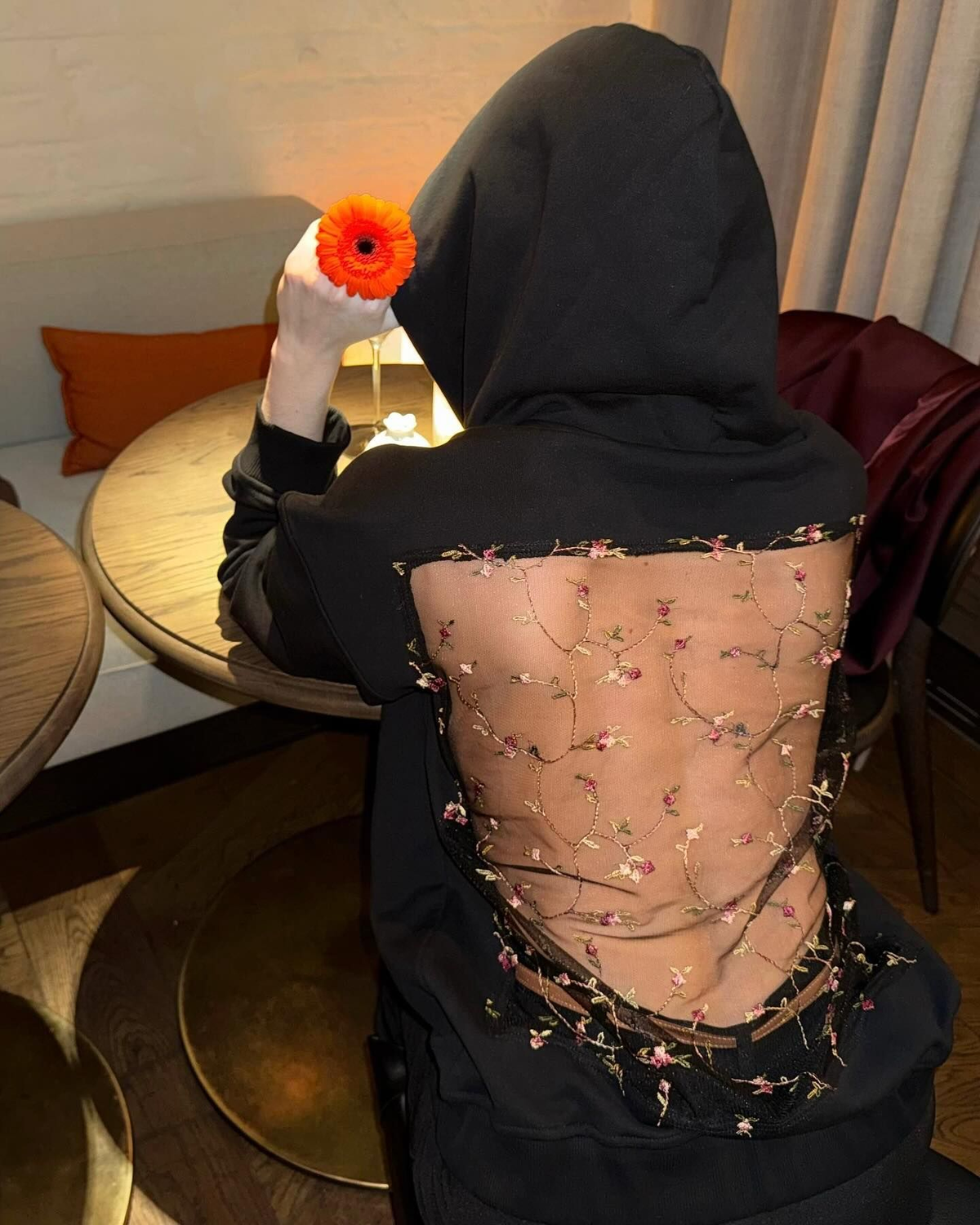 Women's Backless Mesh Hoodie - Breathable & Stylish