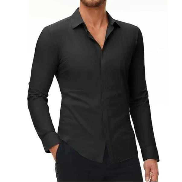 Men's 16-Way Stretch Slim Fit Dress Shirt - Wrinkle-Free