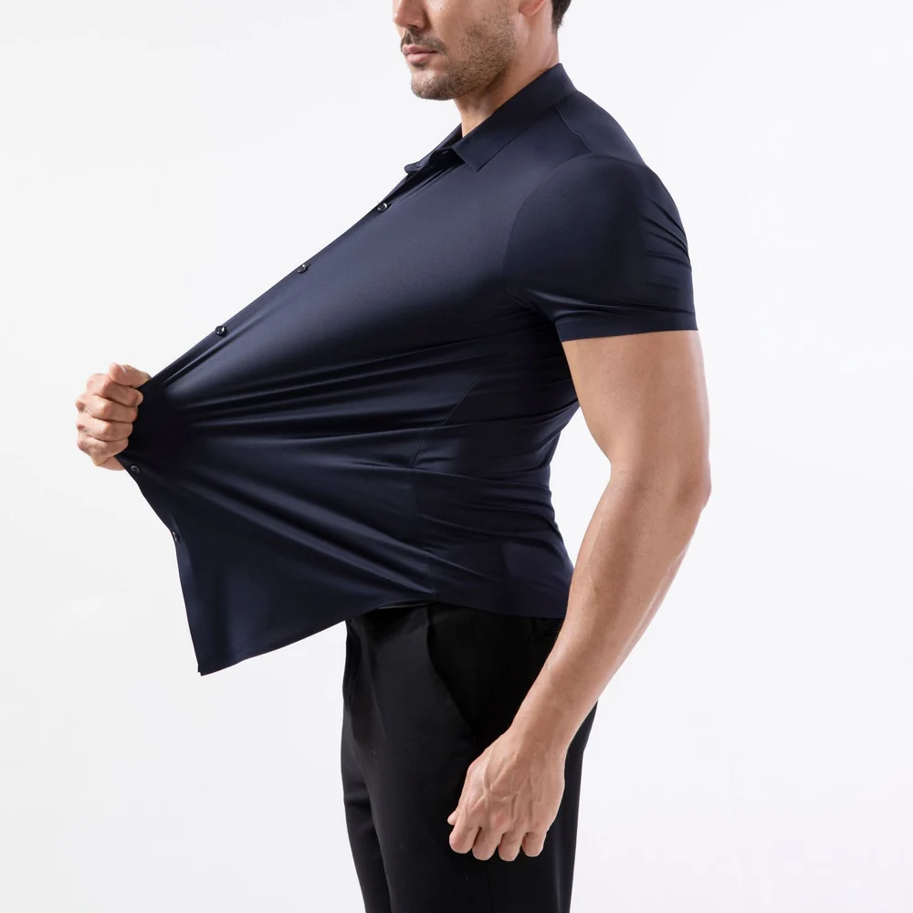 Men's 16-Way Stretch Slim Fit Dress Shirt - Wrinkle-Free