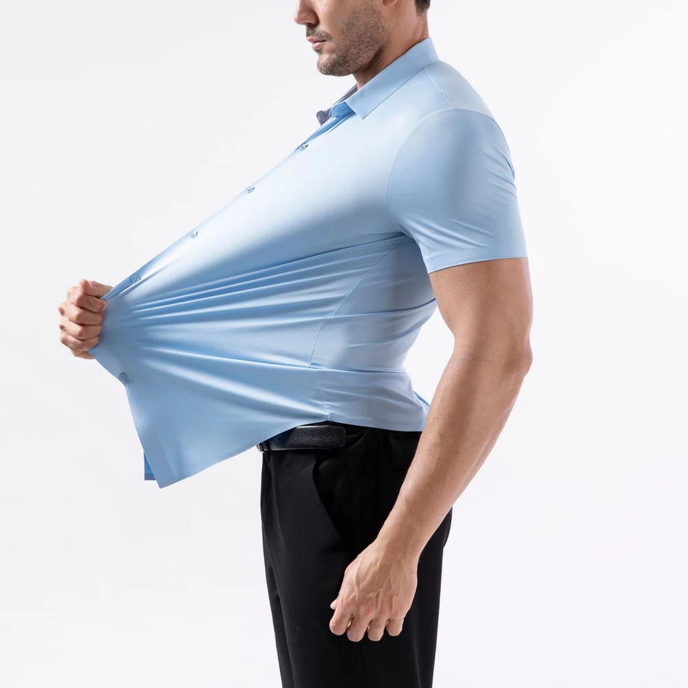 Men's 16-Way Stretch Slim Fit Dress Shirt - Wrinkle-Free