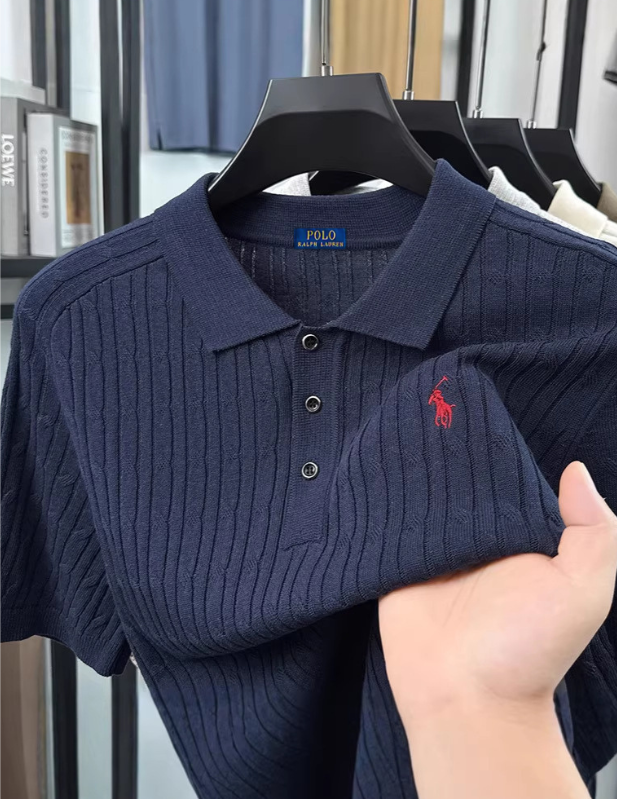 Men's Premium Knit-neck Polo Shirt