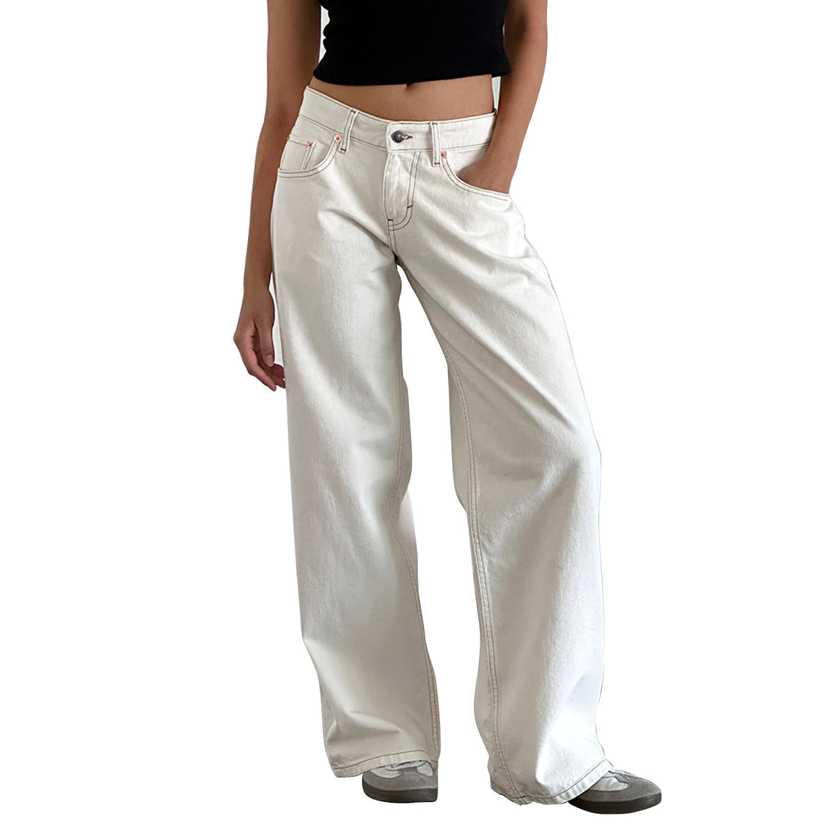 Women’s Low-Rise Vintage Wide Leg Jeans