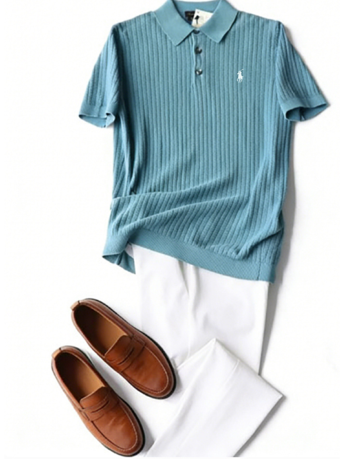 Men's Comfort Knit Casual Polo Shirt