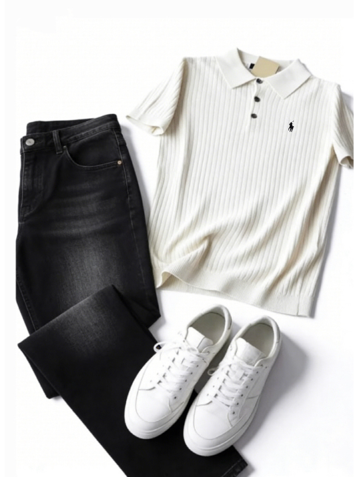 Men's Comfort Knit Casual Polo Shirt