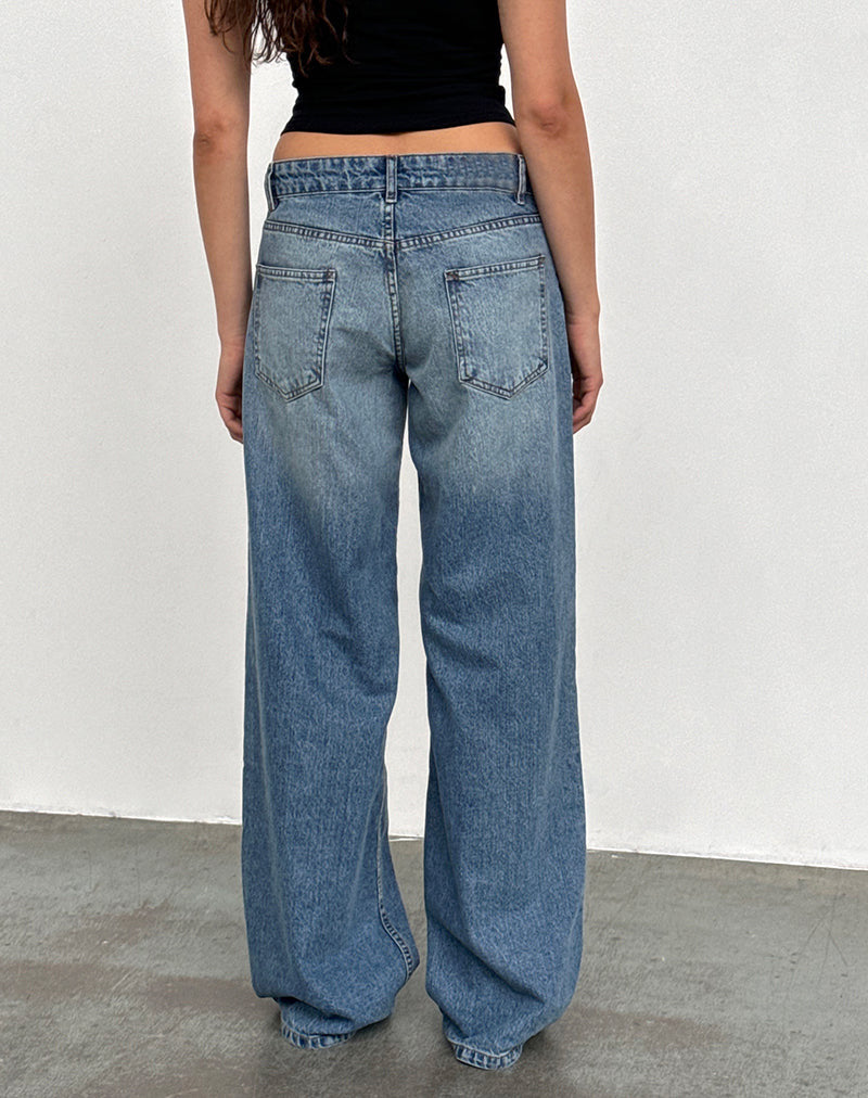 Women’s Low-Rise Vintage Wide Leg Jeans