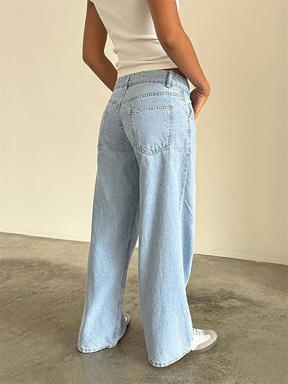 Women’s Low-Rise Vintage Wide Leg Jeans