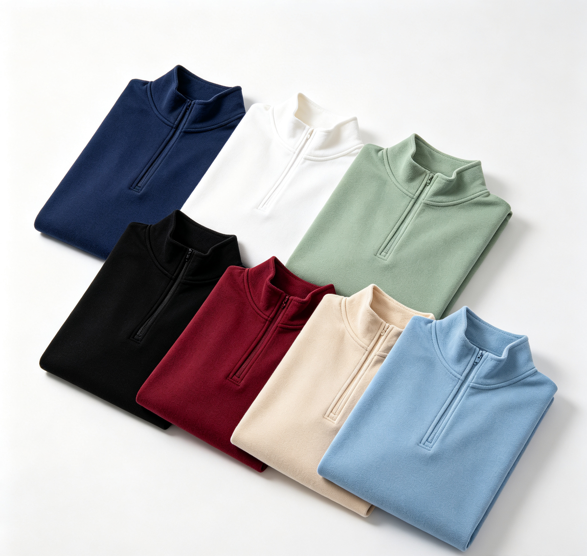 Women’s Half-Zip Sweatshirt Wide Leg Pants 2-Piece Set