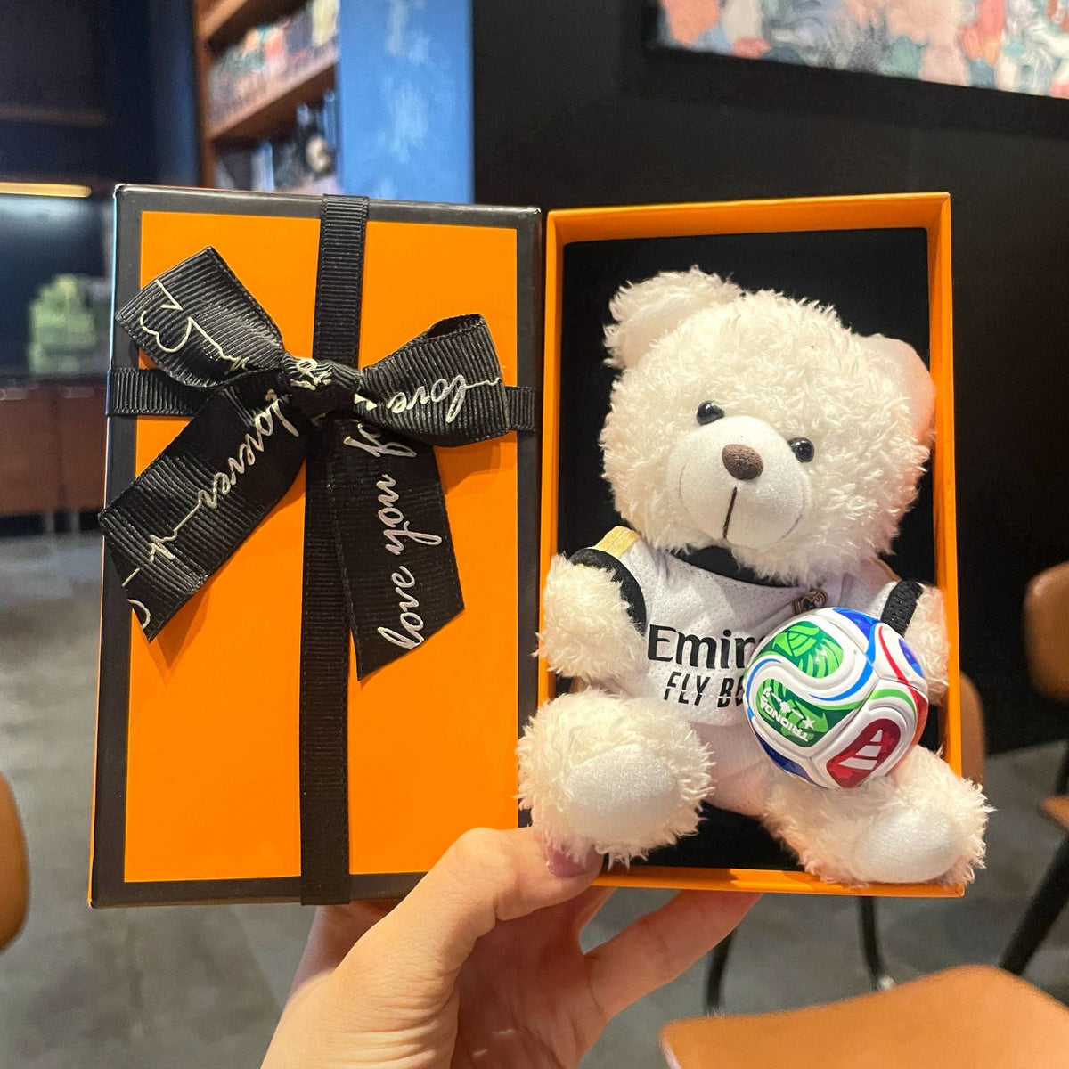 World Cup Star Plush Bear Keychain