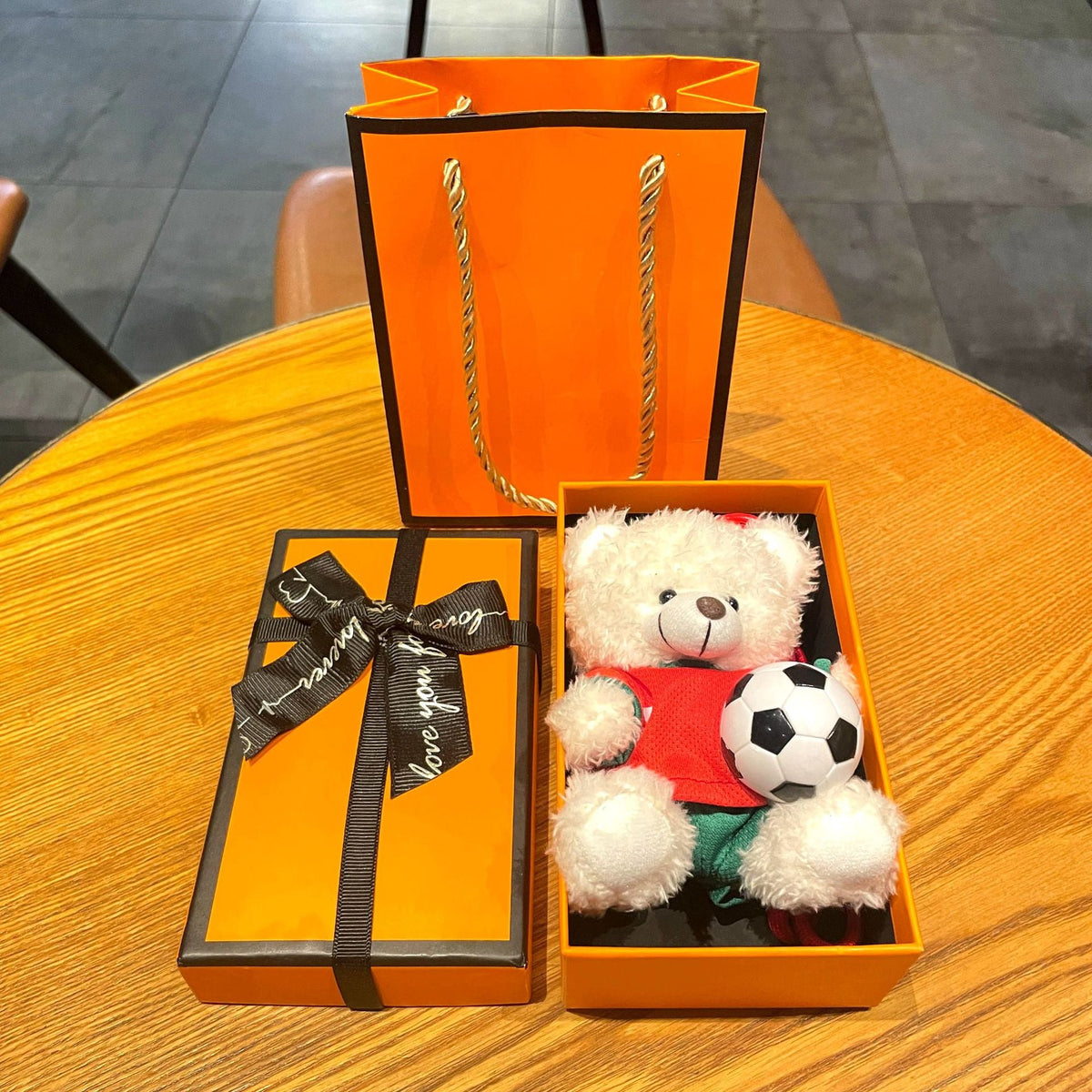 World Cup Star Plush Bear Keychain