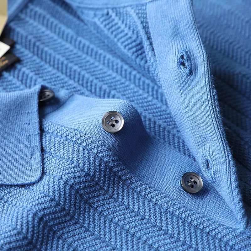 Men's Comfort Knit Casual Polo Shirt