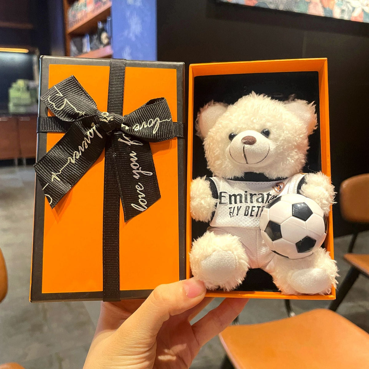 World Cup Star Plush Bear Keychain