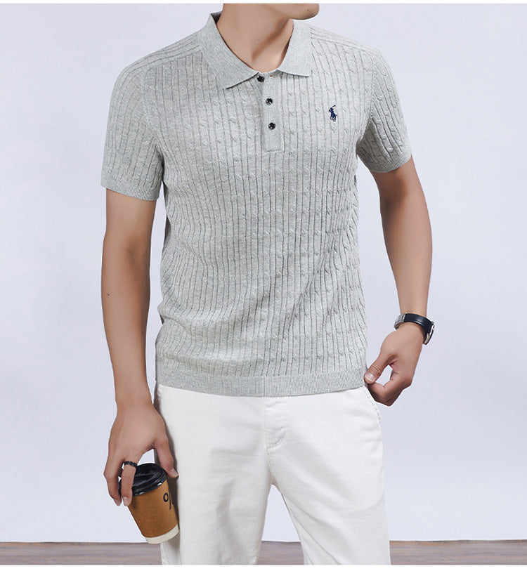 Men's Premium Knit-neck Polo Shirt