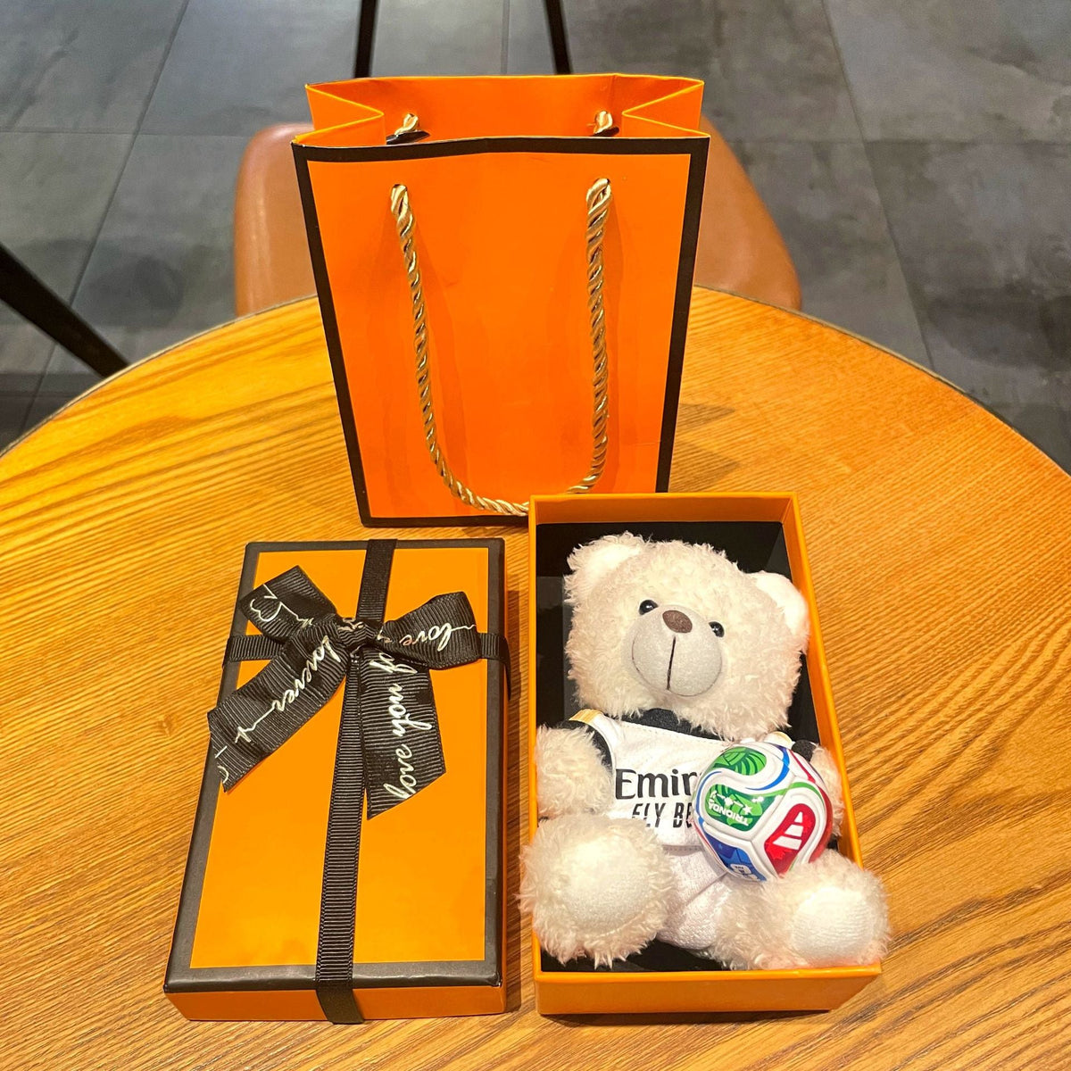 World Cup Star Plush Bear Keychain