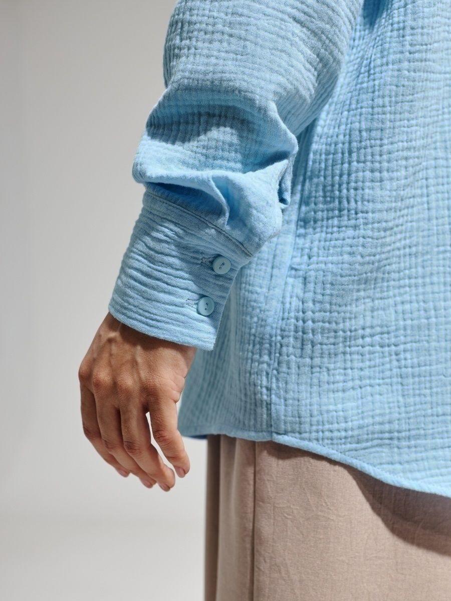Versatile Comfort: Short or Oversized Muslin Blouse