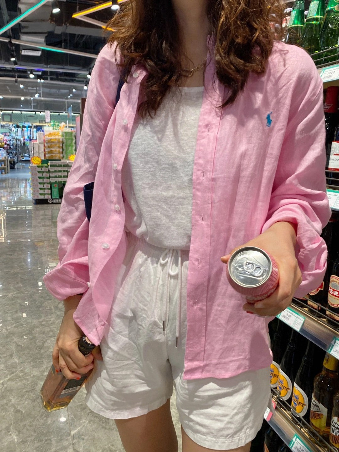 Women's Classic Linen Button-Down Shirt