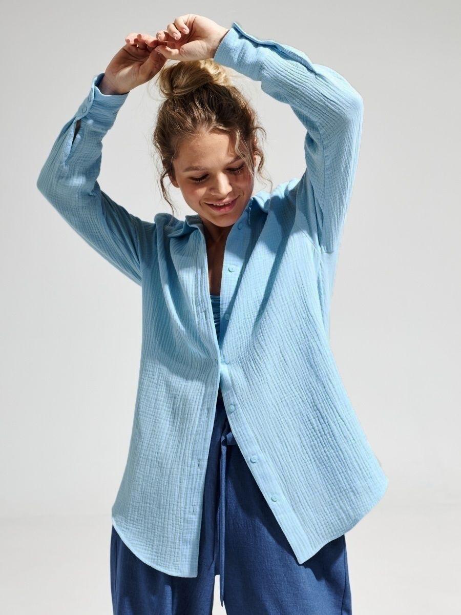 Versatile Comfort: Short or Oversized Muslin Blouse