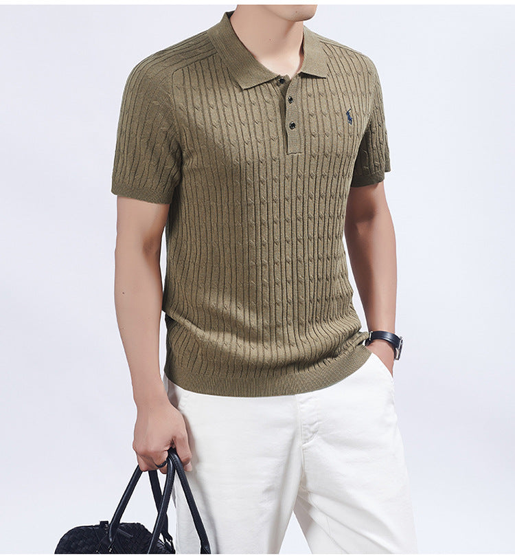 Men's Premium Knit-neck Polo Shirt
