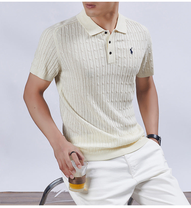 Men's Premium Knit-neck Polo Shirt
