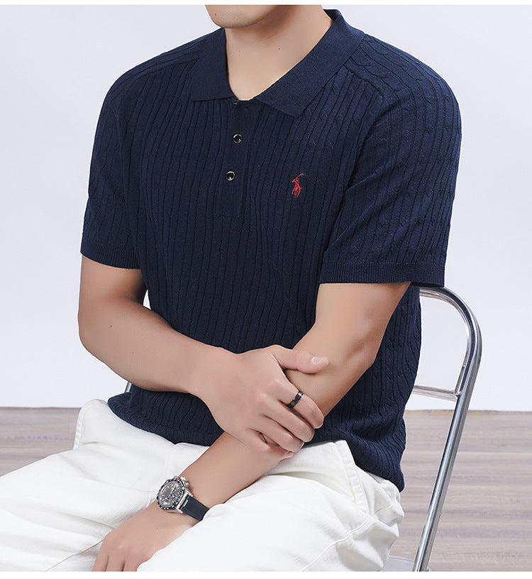 Men's Premium Knit-neck Polo Shirt