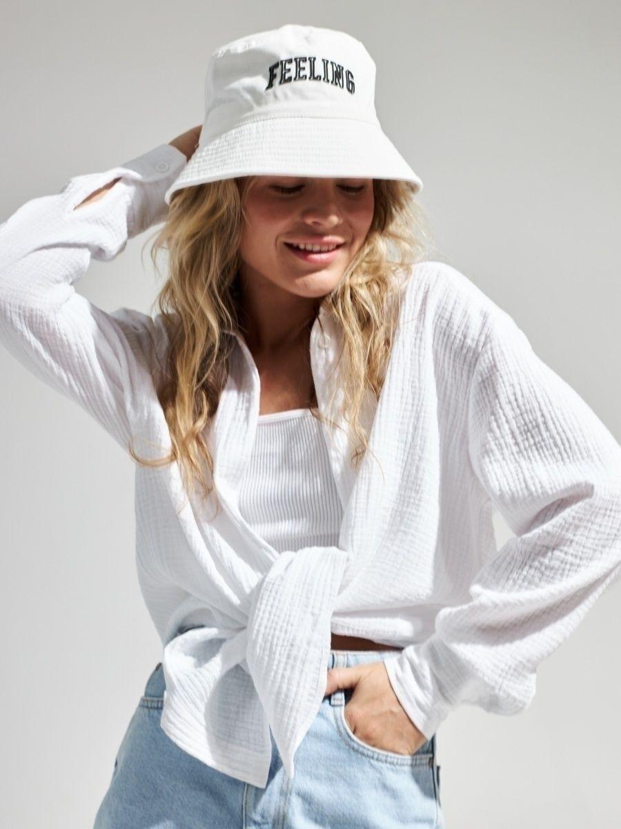 Versatile Comfort: Short or Oversized Muslin Blouse