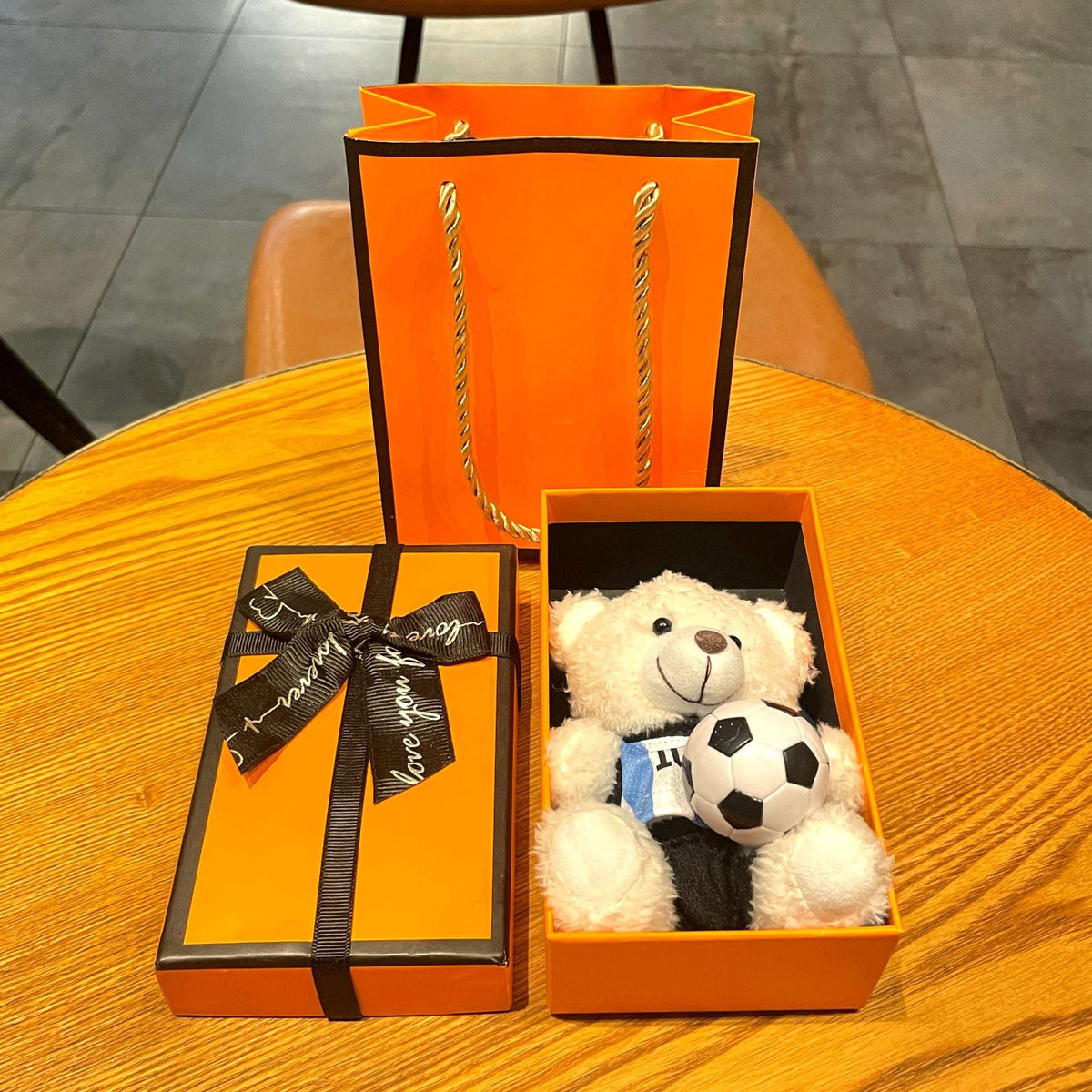 World Cup Star Plush Bear Keychain