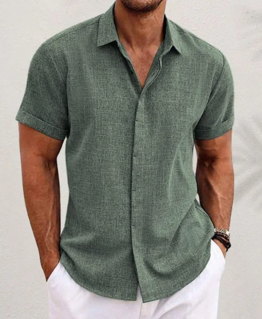 Coastal Classic Linen Button Shirt