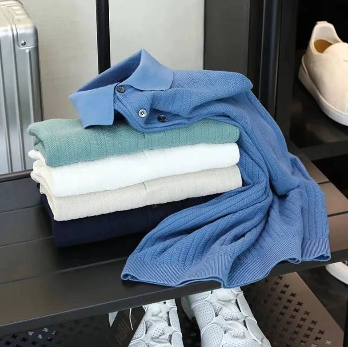 Men's Comfort Knit Casual Polo Shirt