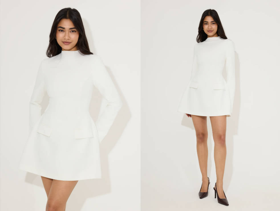 Effortless Split Sleeve Mini Dress
