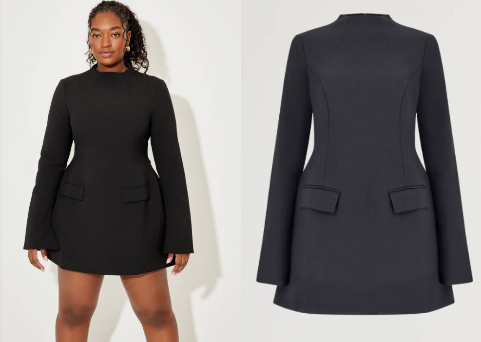 Effortless Split Sleeve Mini Dress