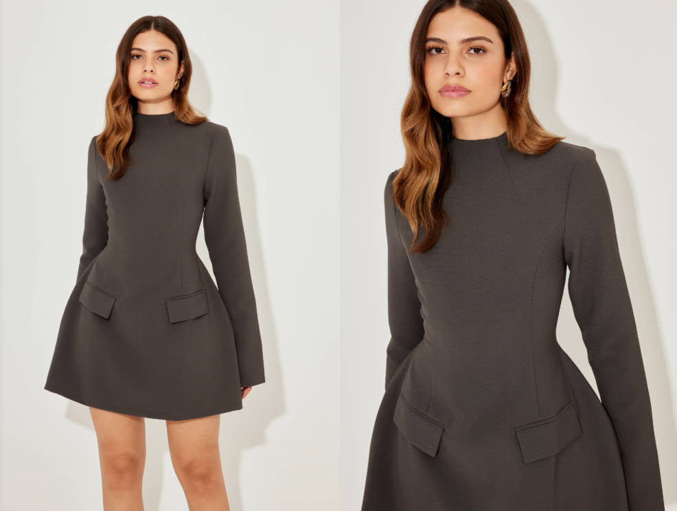 Effortless Split Sleeve Mini Dress